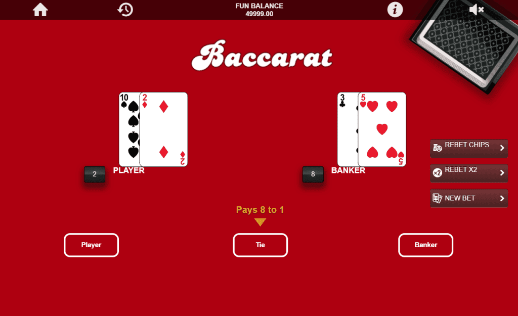 Detailed instructions on how to play Baccarat