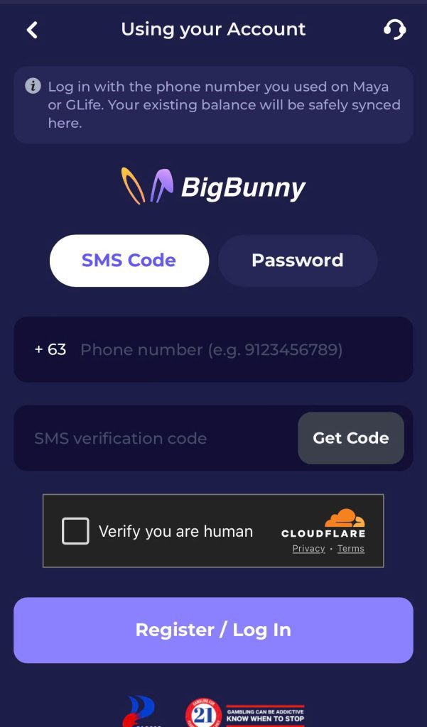 Fill in all personal information in the registration form